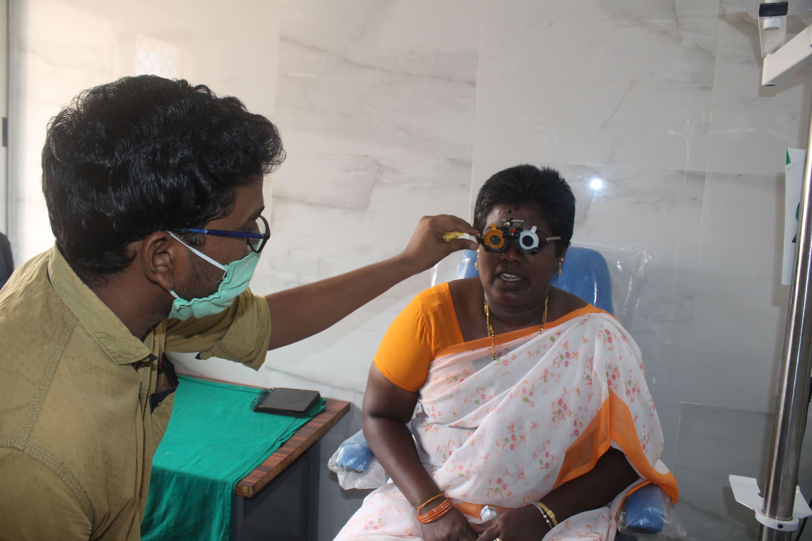 Vision testing in Sankara